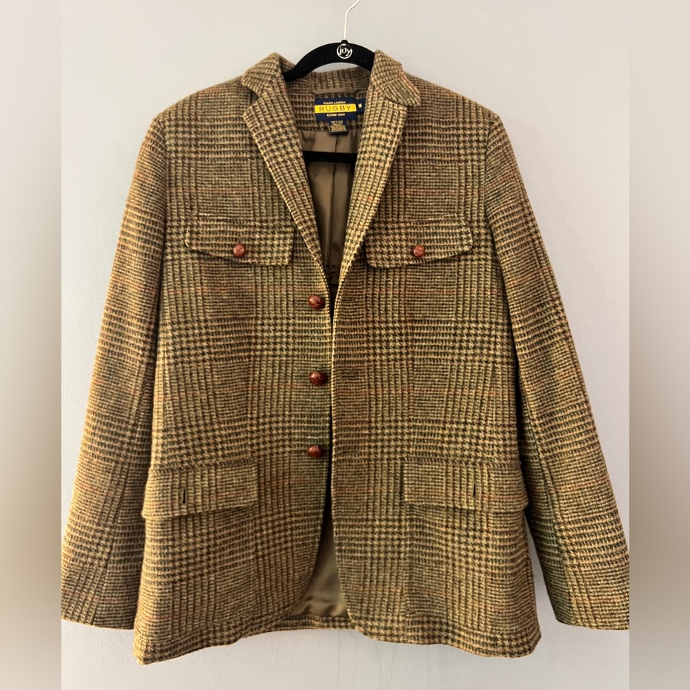 VINTAGE RALPH LAUREN RUGBY WOOL BLAZER - 2004